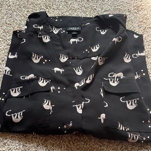 Harper Georgette Pullover 3/4 Sleeve Blouse - 00 sloths from Torrid